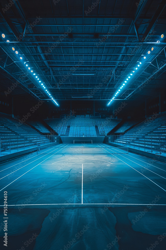 An empty sport stadium An empty sport stadium