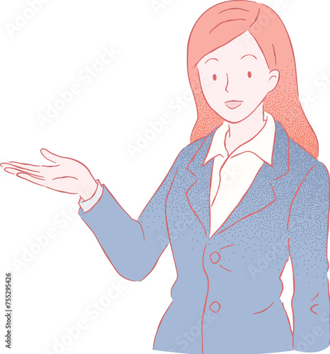 hand drawn woman