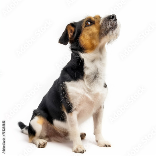 Dog isolated on white background