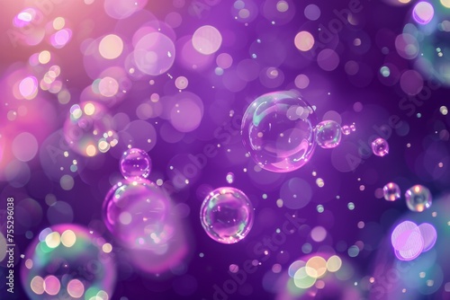 Colorful Soap Bubbles Background