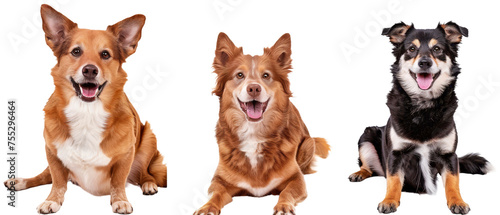 Spirited and lovable, a tri-colored corgi sits charmingly against a white background, capturing the breed's character