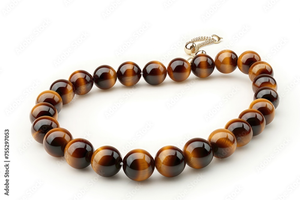 Elegant luxurious necklace on white background. Elegant luxurious necklace on white background.