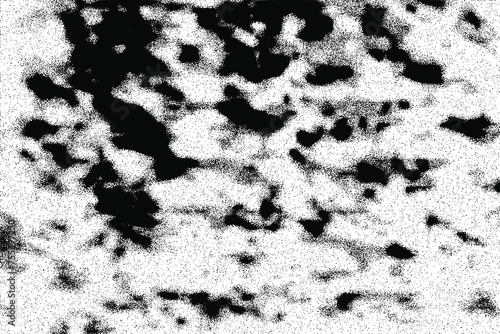 Seamless pattern, rough vector background, grunge texture, black and white	