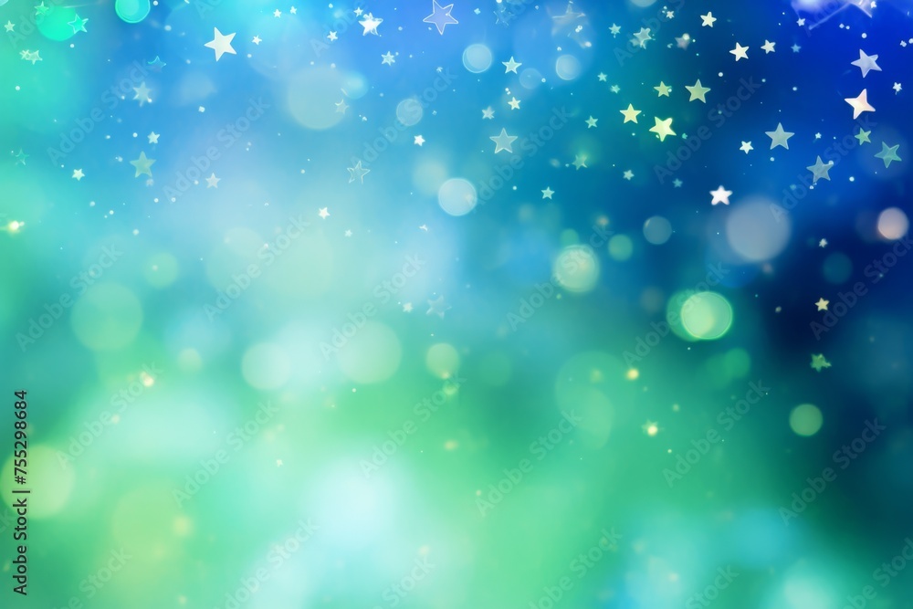 Obraz premium Festive Starry Bokeh Background