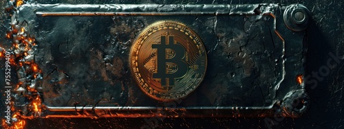 Molten Metal Bitcoin Concept