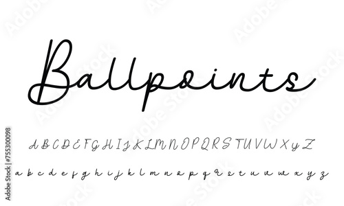 Best Alphabet Signatures Handdraw Brush Script Logotype Font lettering handwritten photo