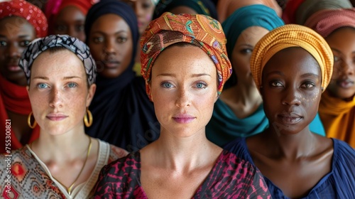 A group of women from various backgrounds. The beauty of diversity.
