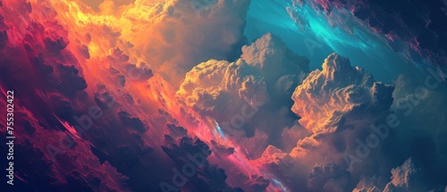 Vivid Sky Fantasy Cloudscape © GoGameGod