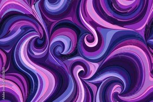 Abstract Colorful Swirl Pattern