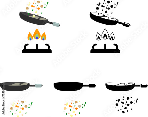 sauteed veggies in saute pan