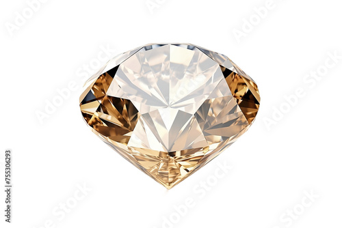 Exquisite stone diamond jewelry piece set against realistic portrait isolated on PNG