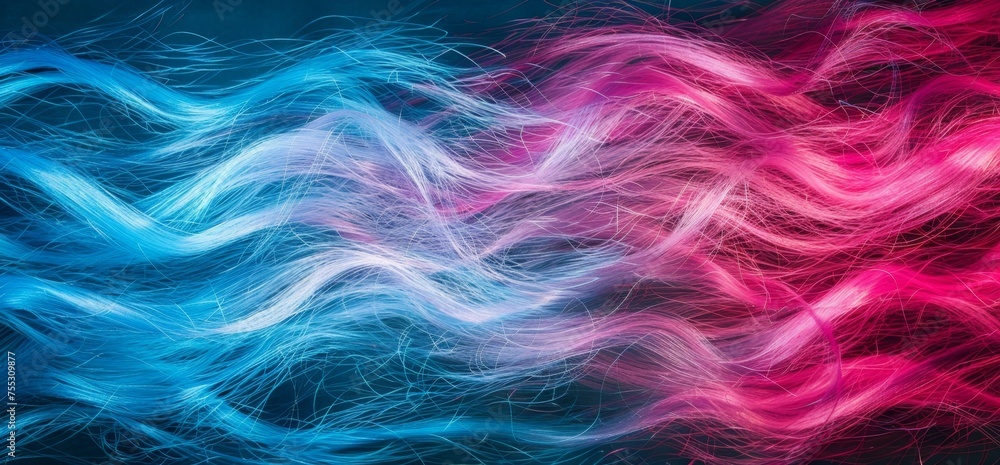 Obraz premium Vibrant Abstract Light Waves Background