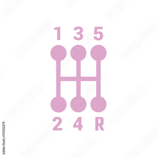 Gear box Icon. Gear box Flat Icon Symbol Vector Illustration