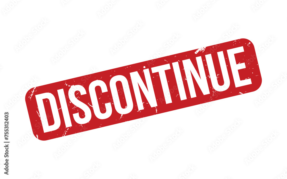 Fototapeta premium Discontinue rubber grunge stamp seal vector