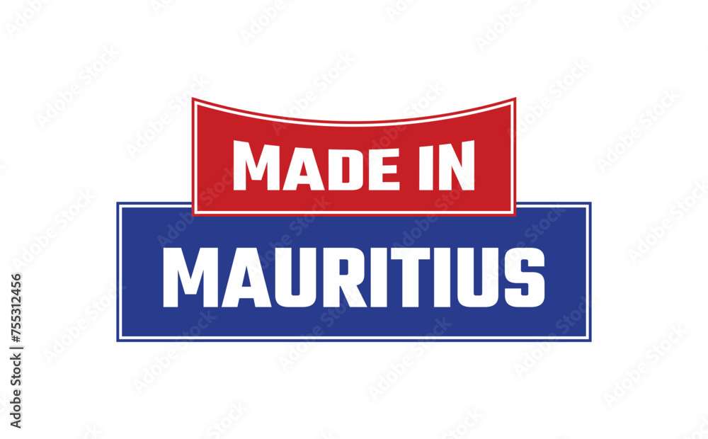 Made In Mauritius Seal Vector