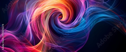 Colorful Digital Swirl Artwork