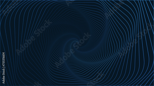 Line spiral abstract background. Abstract line gradient background with dark color can be used in cover design, book design, poster, flyer, website. EPS 10