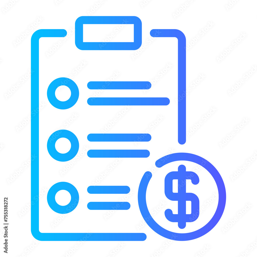 list gradient icon list gradient icon