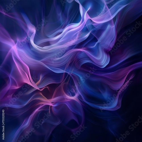 Abstract Colorful Smoke Waves © GoGameGod