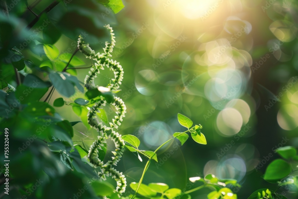 Sustainable Genetics: The Crucial Role of Green DNA in Environmental Balance. Plant's DNA helix as an essential part of the sustainability puzzle Sustainable Genetics: The Crucial Role of Green DNA in Environmental Balance. Plant's DNA helix as an essential part of the sustainability puzzle
