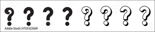 question mark icon symbol, ask faq confuse photo