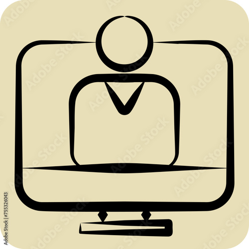 Icon user Acceptance Test. related to Business Analysis symbol. hand drawn style simple design editable. simple illustration