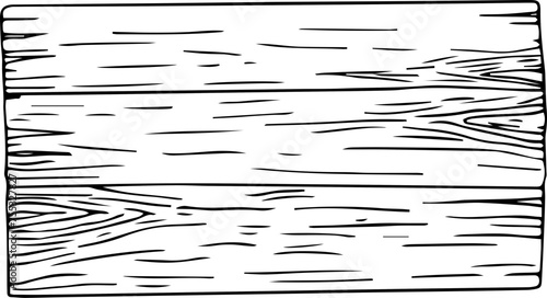 Hand drawn wooden sign illustration on transparent background.