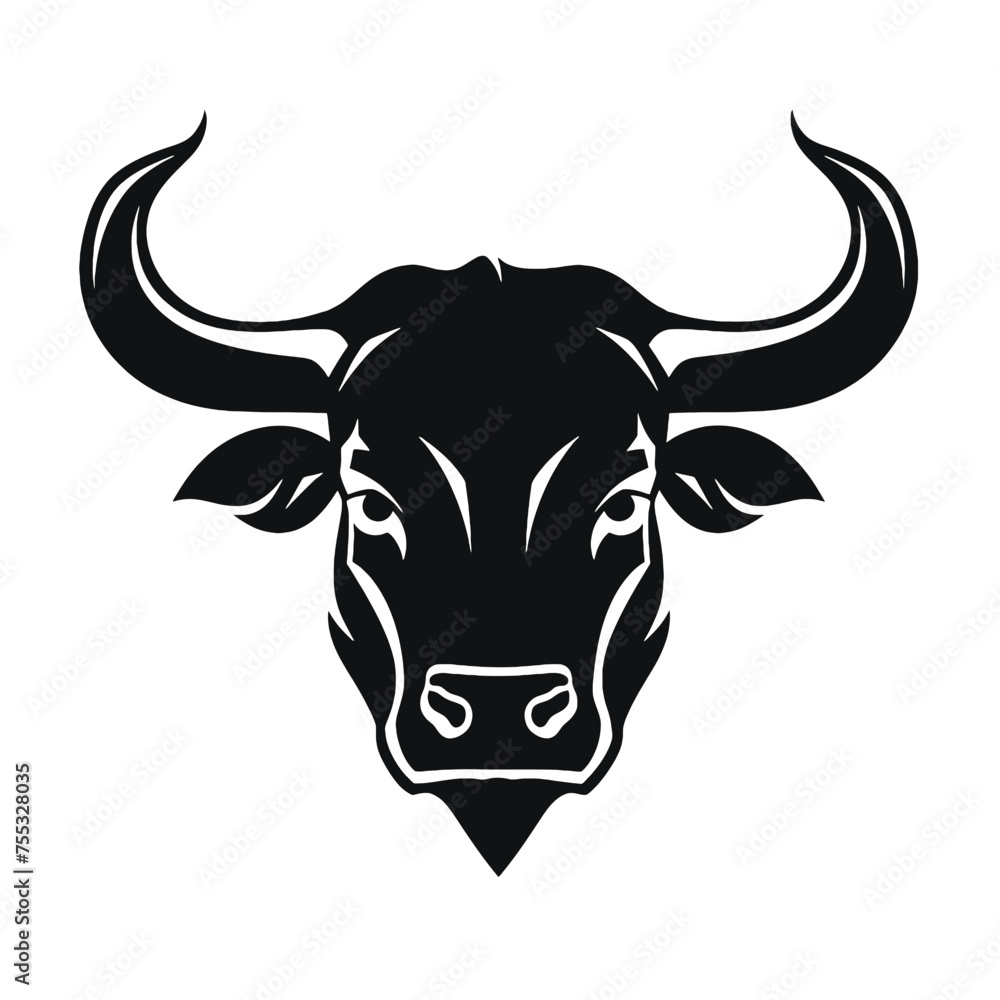 Bulldog Logo Monochrome Design Style