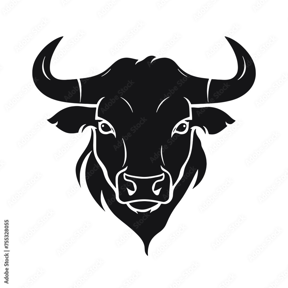 Bulldog Logo Monochrome Design Style Bulldog Logo Monochrome Design Style