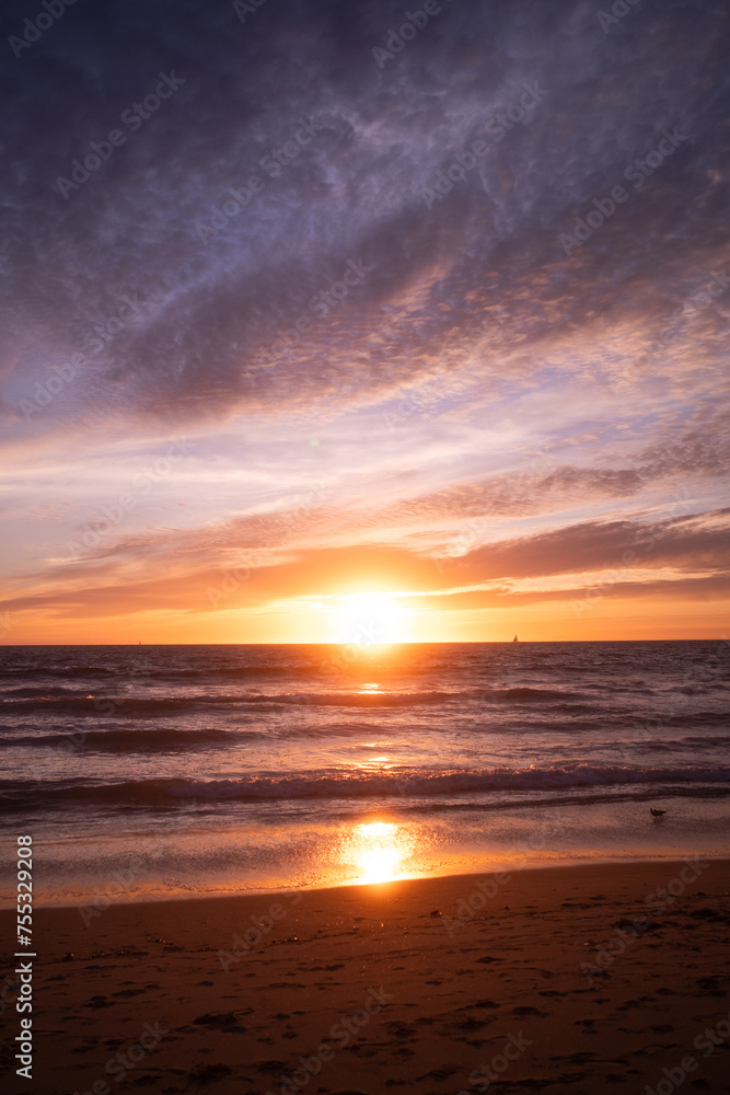 sunset on the beach sunset on the beach
