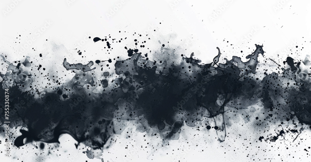 Abstract Watercolor Splash on Transparent Abstract Watercolor Splash on Transparent