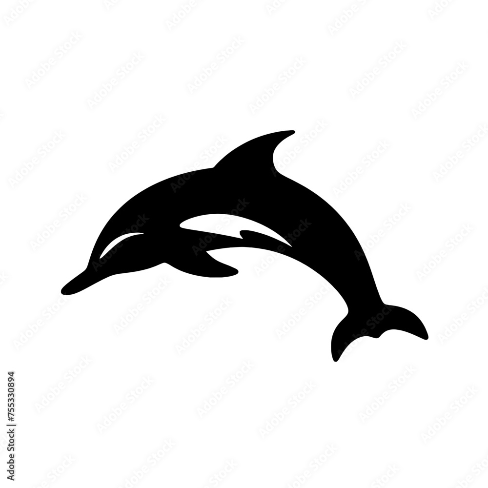 Obraz premium dolphin logo icon