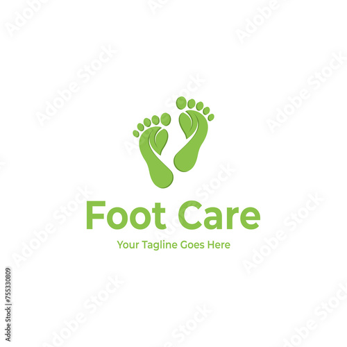 Foot Care Logo embodies a symbiotic blend of simplicity and sophistication, communicating a message of comfort, wellness, and professionalism. 
