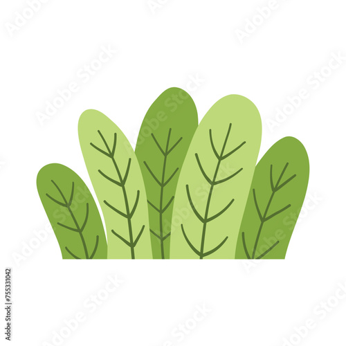 Green grass leaves. nature decoration vector