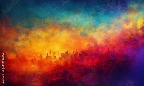 Abstract gradient watercolor gradient paint grunge texture background. © Dompet Masa Depan