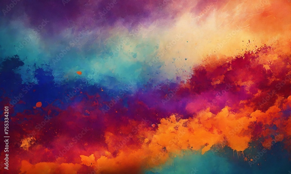 Abstract gradient watercolor gradient paint grunge texture background.