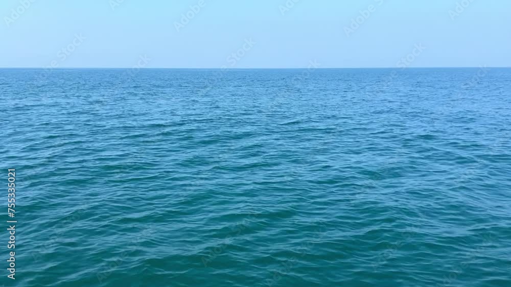 Aerial drone view of ripple waves in ocean Goa India 4K Aerial drone view of ripple waves in ocean Goa India 4K