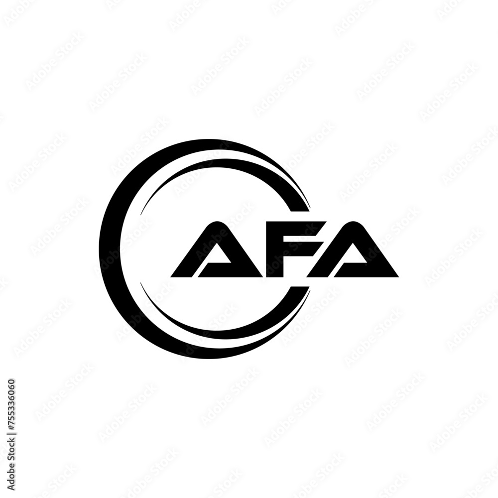 AFA letter logo design in illustration. Vector logo, calligraphy designs for logo, Poster, Invitation, etc. AFA letter logo design in illustration. Vector logo, calligraphy designs for logo, Poster, Invitation, etc.