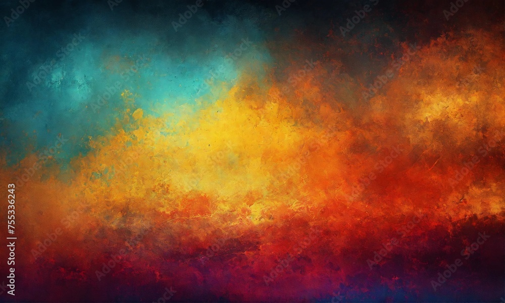 Obraz premium watercolor gradient background. Abstract hand paint square stain backdrop