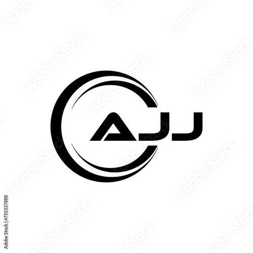 AJJ Letter Logo Design, Inspiration for a Unique Identity. Modern Elegance and Creative Design. Watermark Your Success with the Striking this Logo. photo