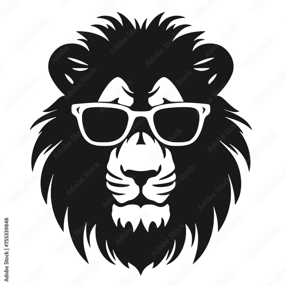 Obraz premium lion Silhouette 