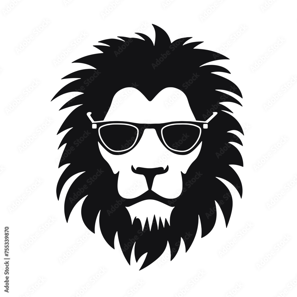 Obraz premium lion Silhouette 