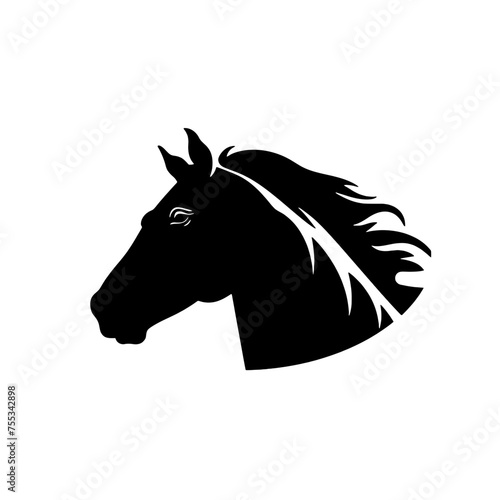 Horse head vector Silhouette 
