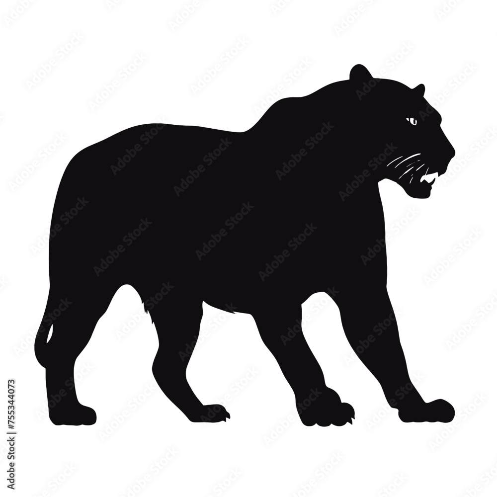 black panther Silhouette  