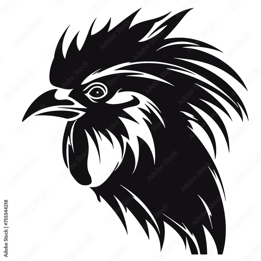 Obraz premium rooster Silhouette 