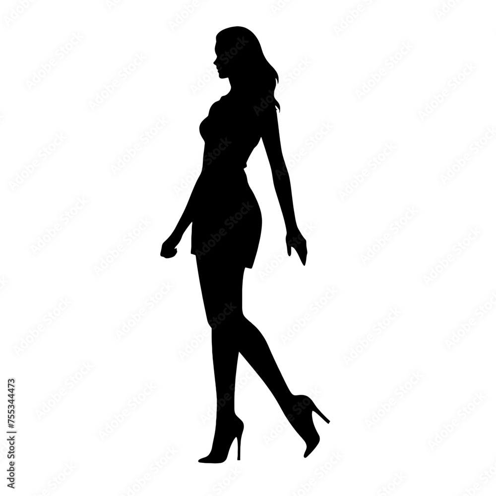 silhouette of a woman