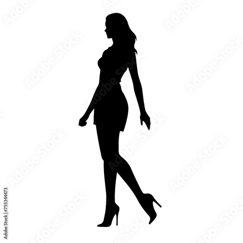 silhouette of a woman © vectorcyan