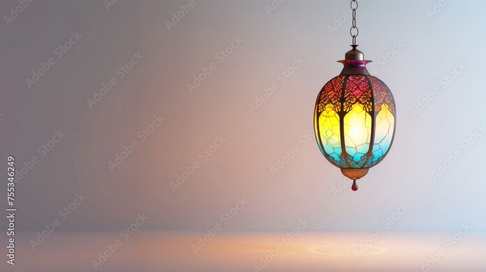 Fototapeta premium Arabic lantern isolated, generative ai