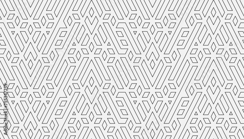 Abstract geometric seamless pattern. photo