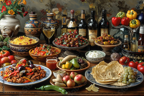 Hispanic food Celebrating the rich culinary heritage of Hispanic culture. photo
